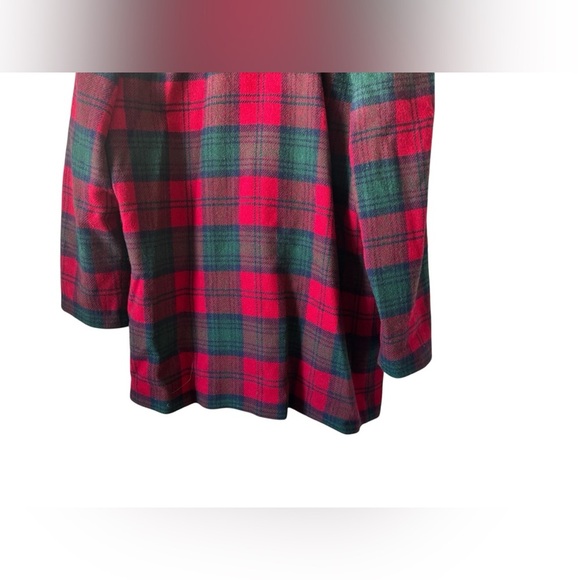 Vintage Pendleton Red Green Plaid 100% Wool Knockabout Jacket Women’s L - Picture 4 of 12